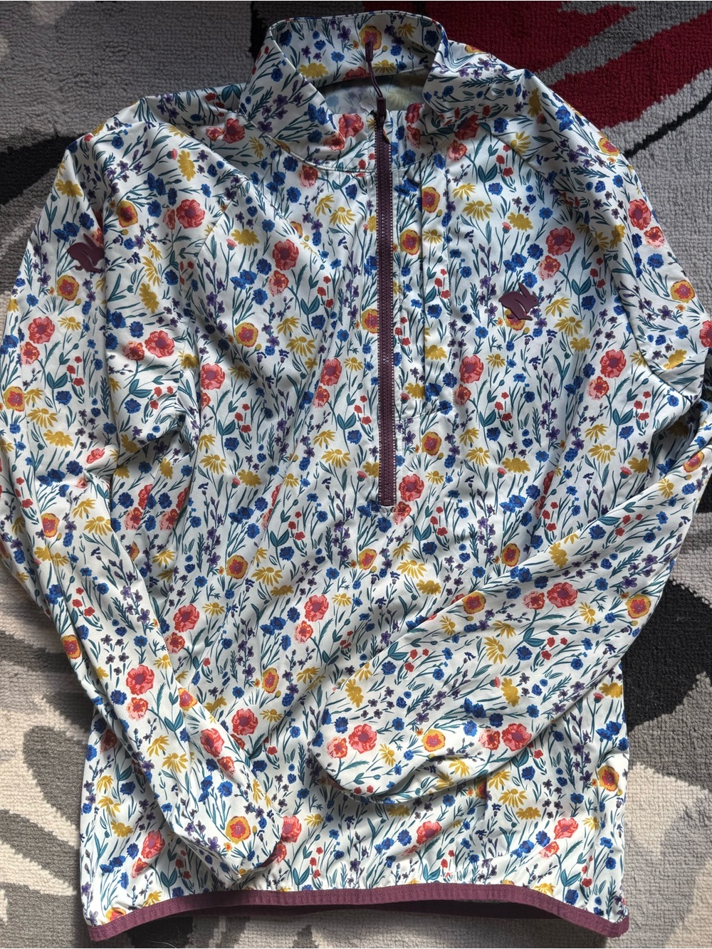 Rabbit floral pullover